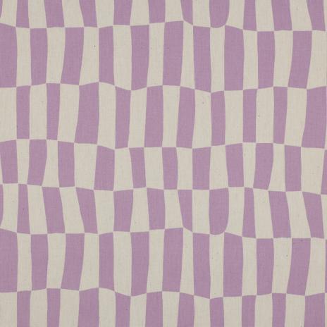 0,5 MTR. BAUMWOLL POPELINE STREIFEN FLIEDER