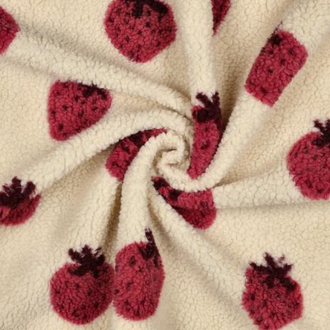 0,5 MTR. ♥ TEDDY STRAWBERRIES ERDBEEREN ♥