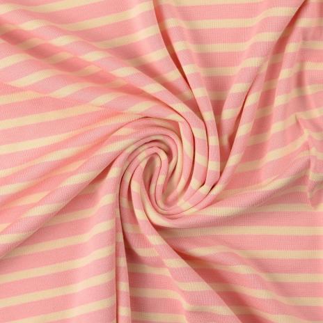 0,5 MTR. ♥ PUNTA DI ROMA STREIFEN ROSA/NATUR