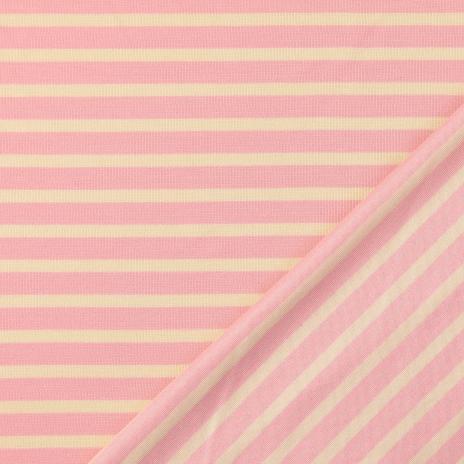 0,5 MTR. ♥ PUNTA DI ROMA STREIFEN ROSA/NATUR
