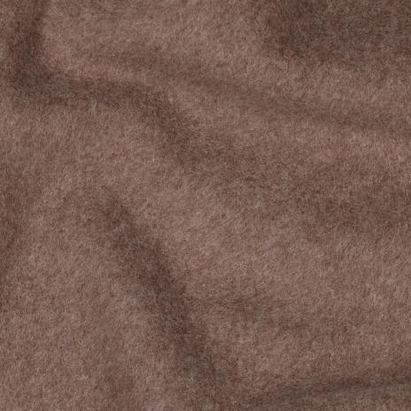 0,5 MTR. ♥ Doubelface Baumwollfleece  BRAUN MELANGE - 100% Baumwolle ♥