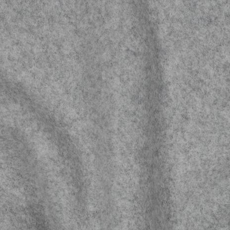 0,5 MTR. ♥ Doubelface Baumwollfleece HELLGRau MELANGE - 100% Baumwolle ♥