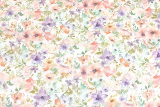 0,5 MTR.♥ VISKOSE PASTELL FLORAL DOTTYS