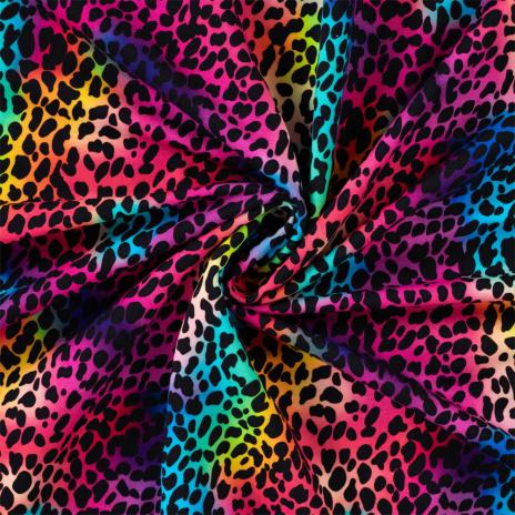 0,50 MTR. LEO RAINBOW MULTI COLOR SPLASH - FRENCH TERRY