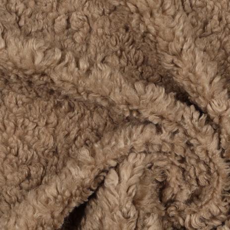 0,5 MTR. ♥ SUPER FLAUSCHIGER TEDDY BOUCLE TAUPE