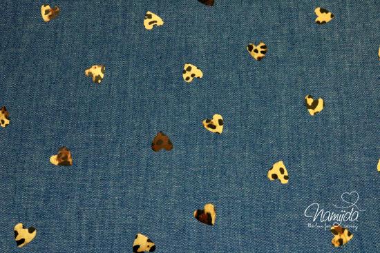 0,5 MTR. FOIL JEANS LEO HEARTS - JEANS ♥