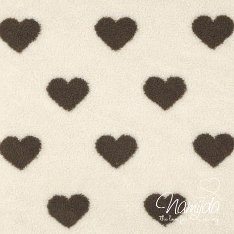 0,5 MTR. ♥ TEDDY HERZEN BRAUN ♥
