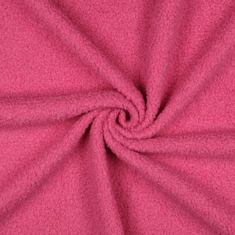 0,5 MTR. ♥ TEDDY BOUCLE FLEECE DOUBLEFACE PINK ♥