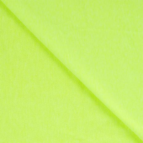 0,50 MTR. NEON GELB / GRÜN MELANGE - FRENCH TERRY