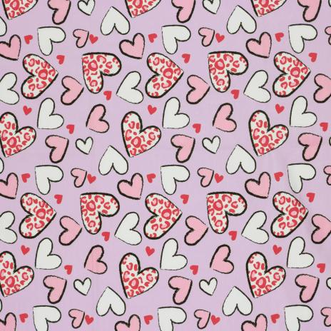 0,50 MTR.  ♥ LEO HEARTS ROSA DREAM JERSEY ♥