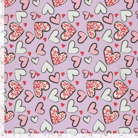 0,50 MTR.  ♥ LEO HEARTS ROSA DREAM JERSEY ♥