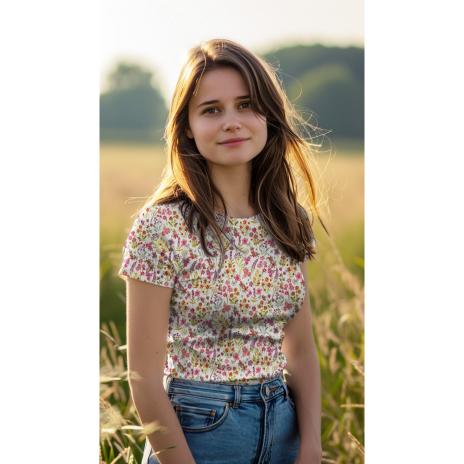 0,5 MTR. ♥ RIPPSTRICK JERSEY AUTUMN FLOWERS LILA ♥