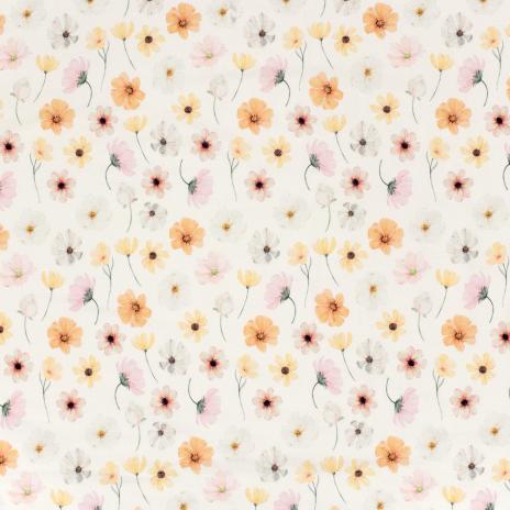 0,5 MTR. ♥ ARTFUL FLOWERS BIO JERSEY ♥