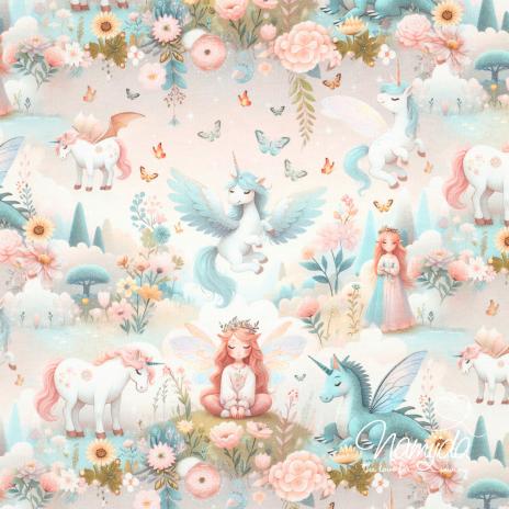 0,50 MTR.  FEEN & EINHORN NATUR JERSEY