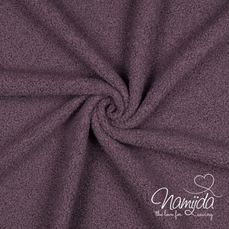 0,5 MTR. ♥ TEDDY/FLEECE DOUBLEFACE ANTIK LILA ♥