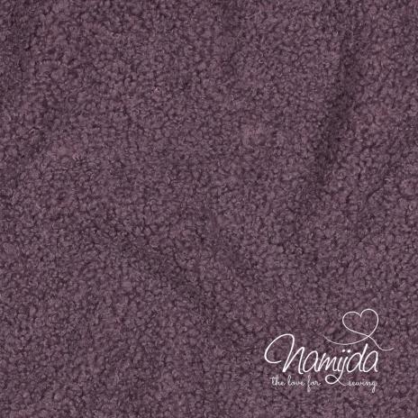 0,5 MTR. ♥ TEDDY/FLEECE DOUBLEFACE ANTIK LILA ♥