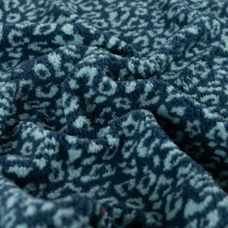 0,50 MTR. ♥ TEDDY JACQUARD LEO AQUA  ♥