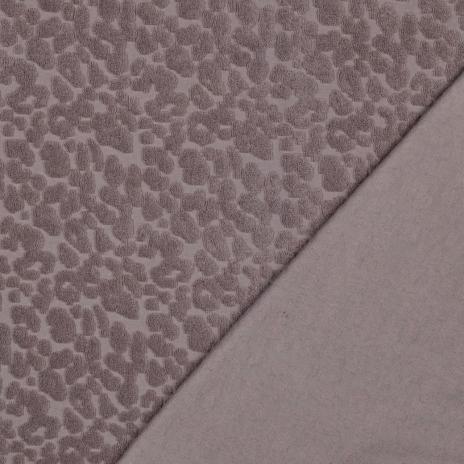 0,5 MTR. ♥ FROTTEE KNITTED LEO MAUVE  ♥