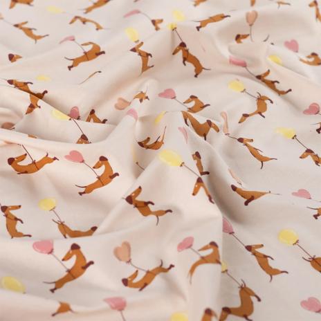 0,50 MTR. ♥ BALOON DACKELPARTY JERSEY ♥