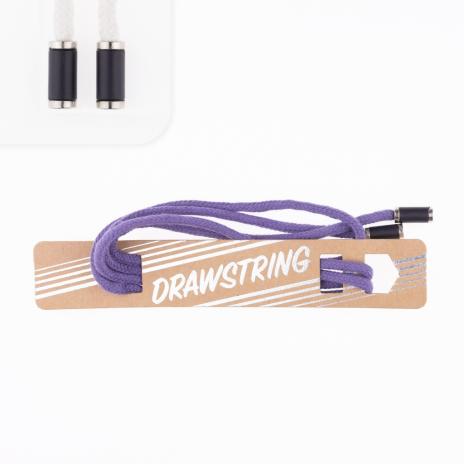 1 STCK. ♥ Drawstring Hoodiekordel - Lavendel - 5mm + 2 STCK. Kordelstopper schwarz/silber ♥