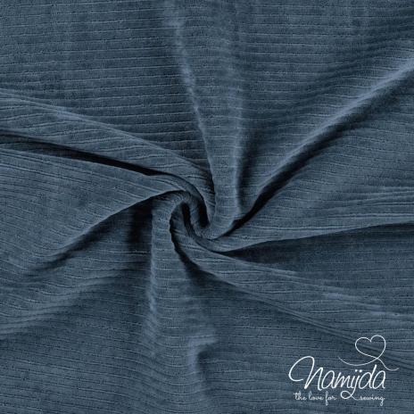 0,5 MTR. ♥ BREITCORD BAUMWOLL JERSEY - JEANS - ELASTISCH  ♥