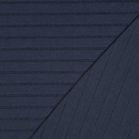 0,5 MTR. ♥ RÜSCHEN JERSEY - NAVY  ♥