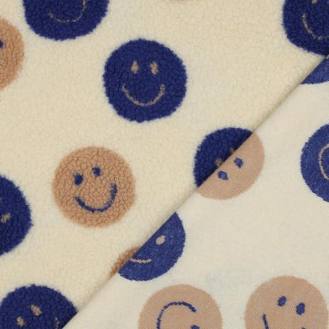 0,5 MTR. ♥ TEDDY SMILEYS NATUR ♥