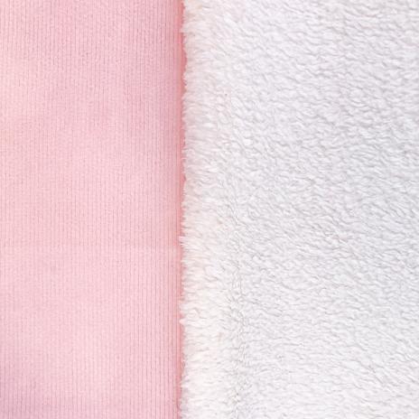 0,5 MTR. ♥ WEICHER BABY FEINCORD TEDDY ROSA ♥