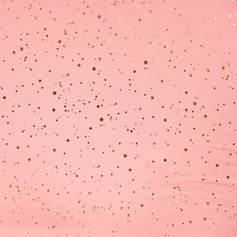 0,50 MTR. ♥ GOLDEN BLUSH MAUVE FOIL JERSEY ♥
