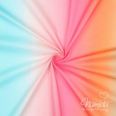 0,5 MTR. RAINBOW - BAUMWoLLE VOILE