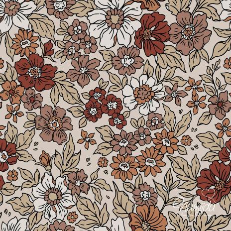 0,50 MTR. ♥ SUMMER FLOWERING SAND JERSEY  ♥