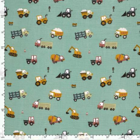 0,5 MTR. ♥ MuSSELIN BAUPLATZ CHAOS ♥