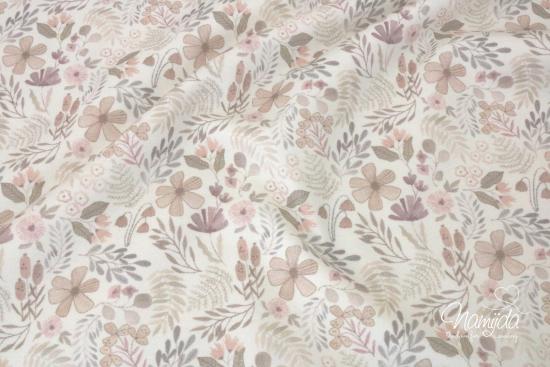 0,50 MTR. FLOWERS NATURAL JERSEY