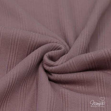 0,5 MTR. ♥ RIPPSTRICK DIFFERENT STRIPES ALTMAUVE JERSEY ♥