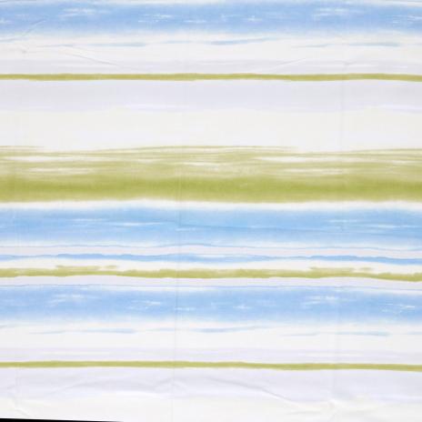 0,50 MTR. ♥ STREIFEN COLOURFUL BLAU KOMBI SMILEY JERSEY ♥