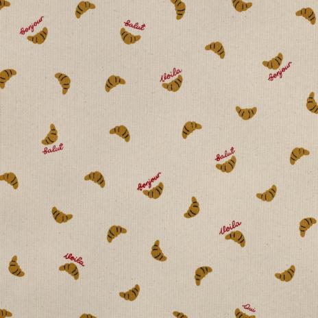 0,5 MTR. ♥ RIPPSTRICK JERSEY NATURAL CROISSANTS ♥