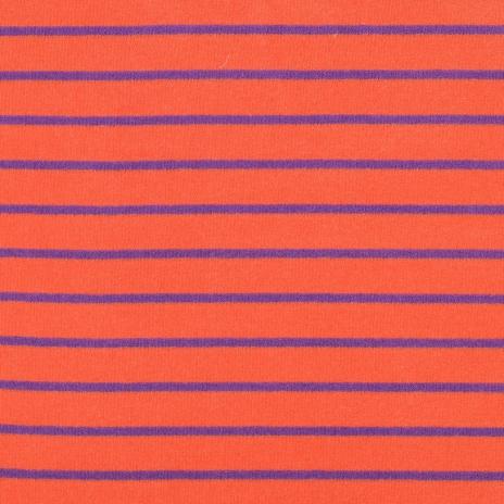 0,5 MTR. ♥ FROTTEE STREIFEN ORANGE / LILA ♥