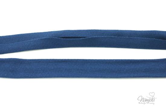 1 MTR. ♥ Elastisches Jersey Schrägband - JEANS ♥