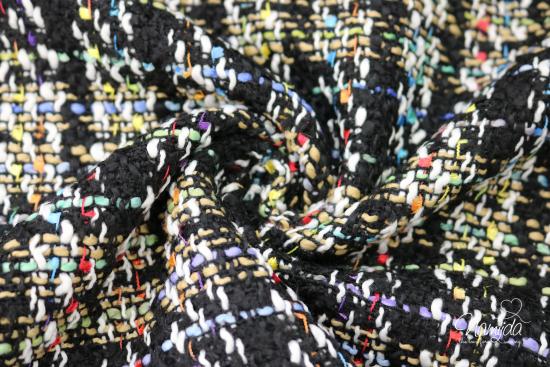 0,5 MTR.  MANTERL STRICKSTOFF MULTICOLOR - STRICKSTOFF