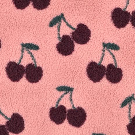 0,5 MTR. ♥ TEDDY JACQUARD KIRSCHEN MAUVE  ♥