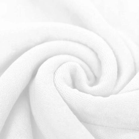 0,5 MTR. ♥ FROTTEE STRETCH WEISS  ♥