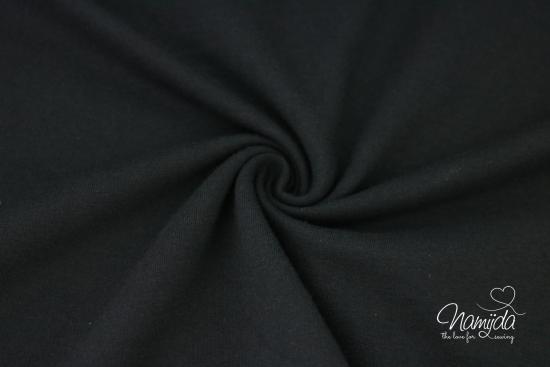 0,5 MTR. BIO SoMMER BAUMWOLL SWEAT/FRENCH TERRY - SCHWARZ