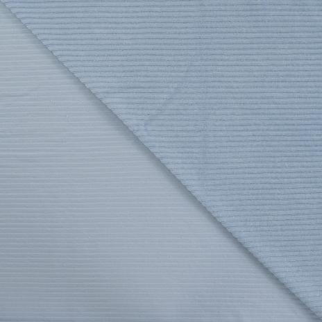 0,5 MTR. ♥ BREITCORD BAUMWOLL JERSEY - HELLBLAU - ELASTISCH  ♥
