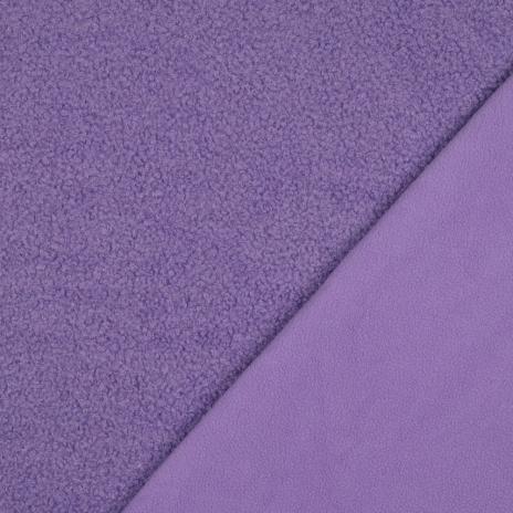 0,5 MTR. ♥ TEDDY BOUCLE FLEECE DOUBLEFACE FLIEDER  ♥