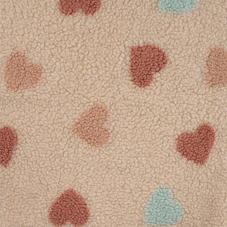 0,5 MTR. ♥ TEDDY KUSCHEL PASTEL HERZEN ♥