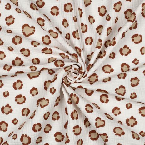 0,5 MTR. ♥ MuSSELIN LEO NATURAL ♥