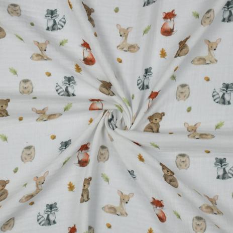0,5 MTR. ♥ MuSSELIN WALDTIERE ♥