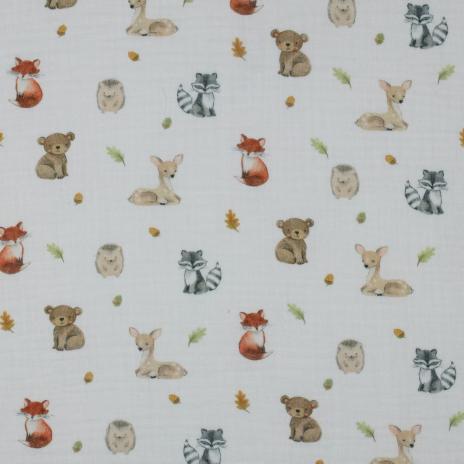 0,5 MTR. ♥ MuSSELIN WALDTIERE ♥
