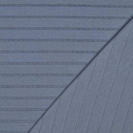 0,5 MTR. ♥ RÜSCHEN JERSEY - JEANS ♥