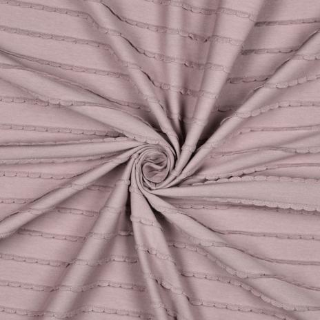 0,5 MTR. ♥ RÜSCHEN JERSEY - MAUVE ♥